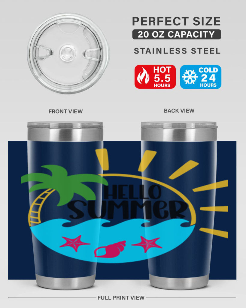 Hello Summer Style 40#- summer- Tumbler