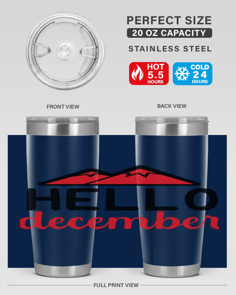 Hello december 160#- winter- Tumbler