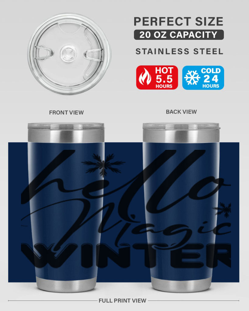 Hello magic winter 178#- winter- Tumbler