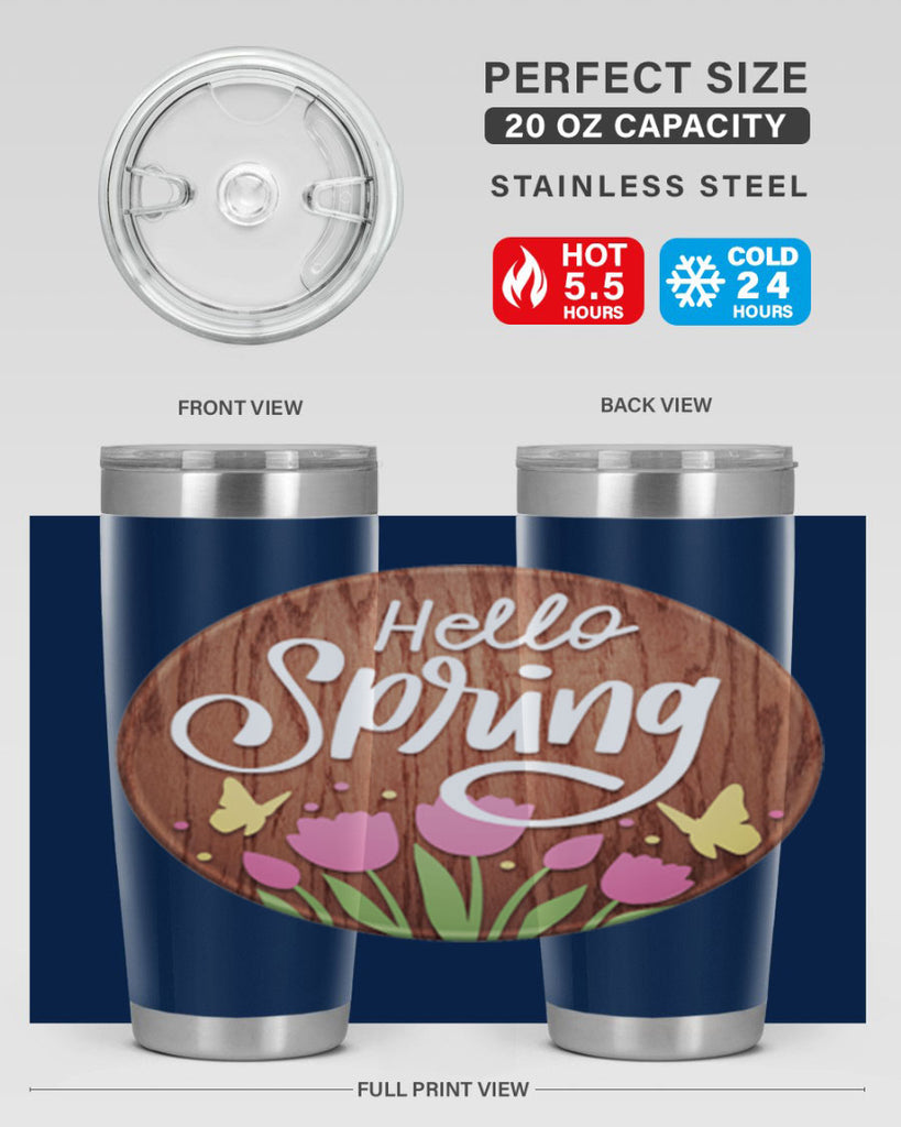 Hello spring Mockup202#- spring- Tumbler