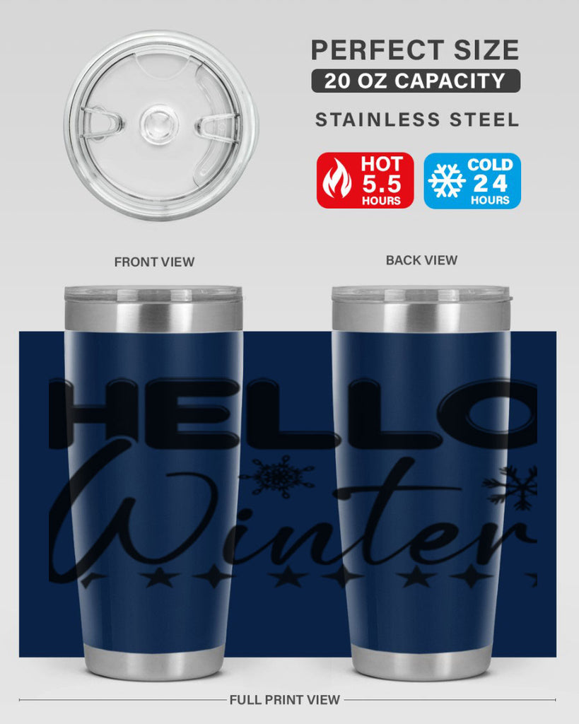 Hello winter 183#- winter- Tumbler