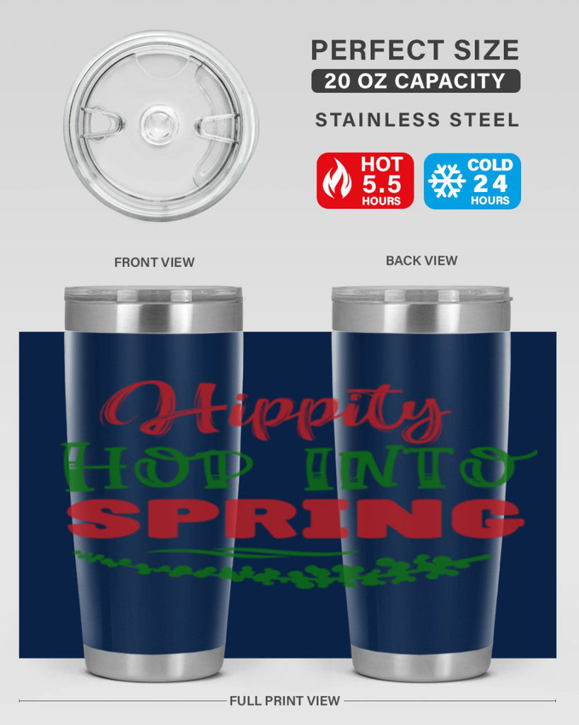 Hippity Hop into Spring 239#- spring- Tumbler