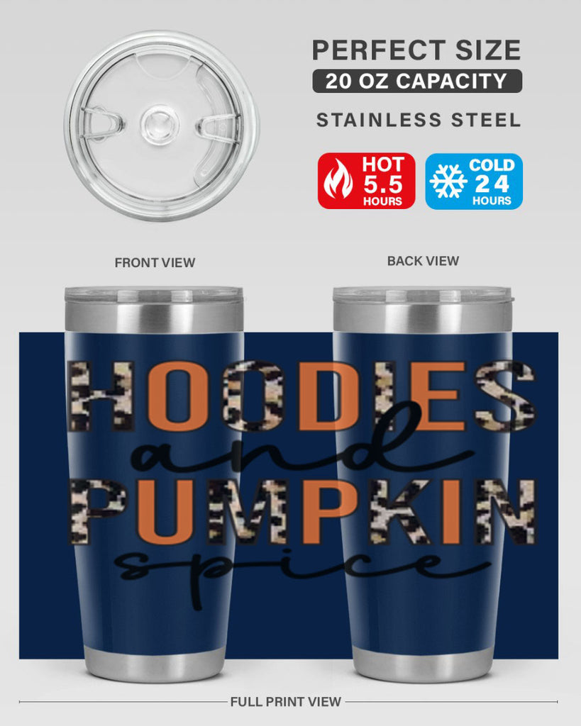 Hoodies and pumpkin spice 317#- fall- Tumbler