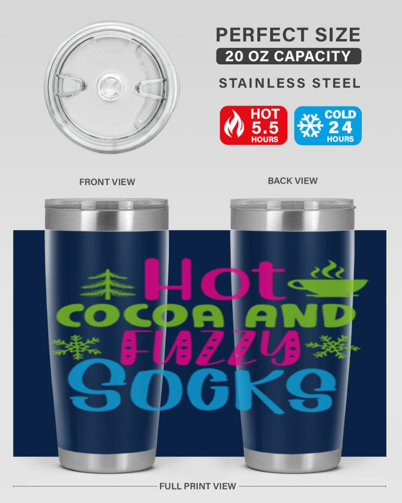 Hot Cocoa And Fuzzy Socks209#- winter- Tumbler