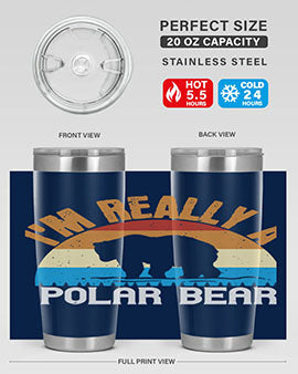 I'm Really A Polar Bear 38#- Bears- Tumbler