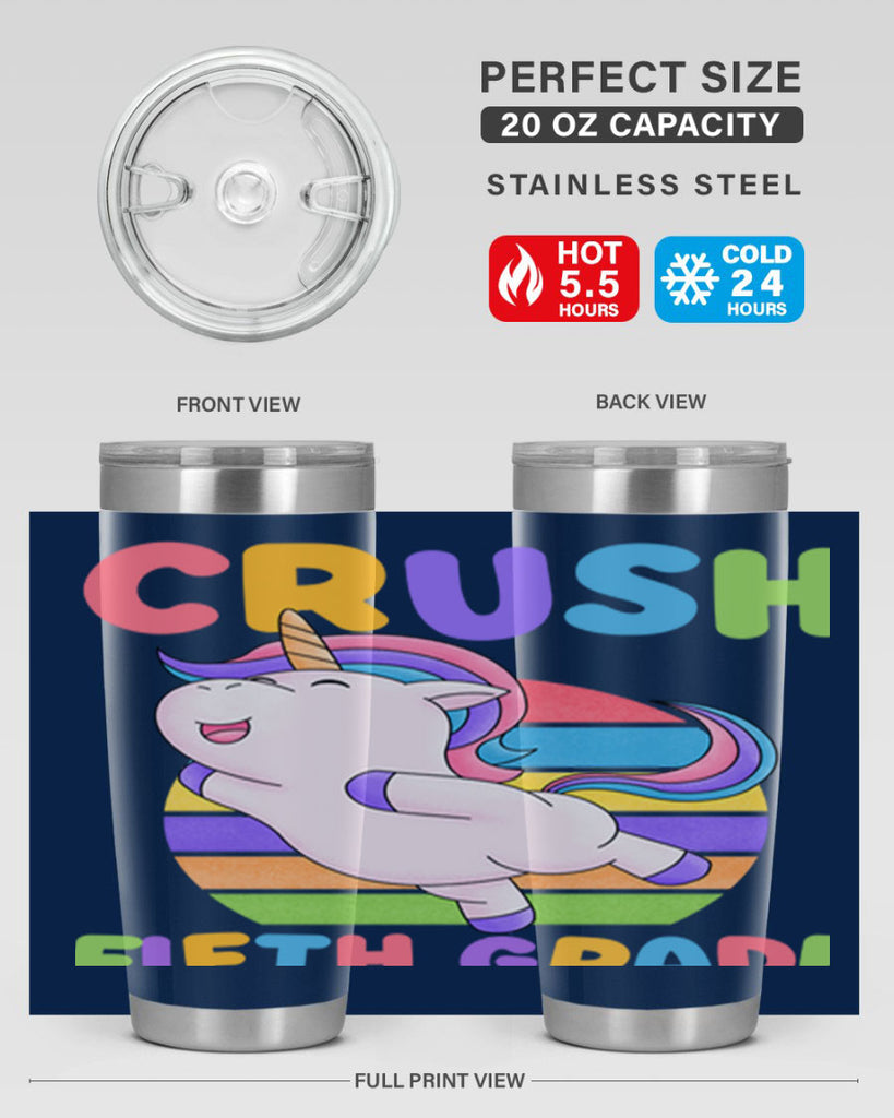 Im Ready to Crush 5th 16#- 5th grade- Tumbler