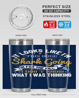 It looks like I’m this huge shark going in for the kill…I don’t know what I was thinking Style 60#- shark  fish- Tumbler