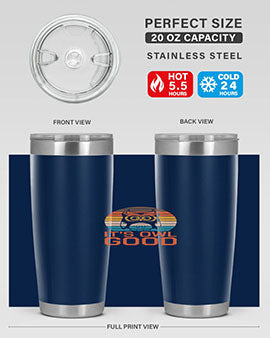 Its Owl Good Retro Owl A TurtleRabbit 10#- owl- Tumblers
