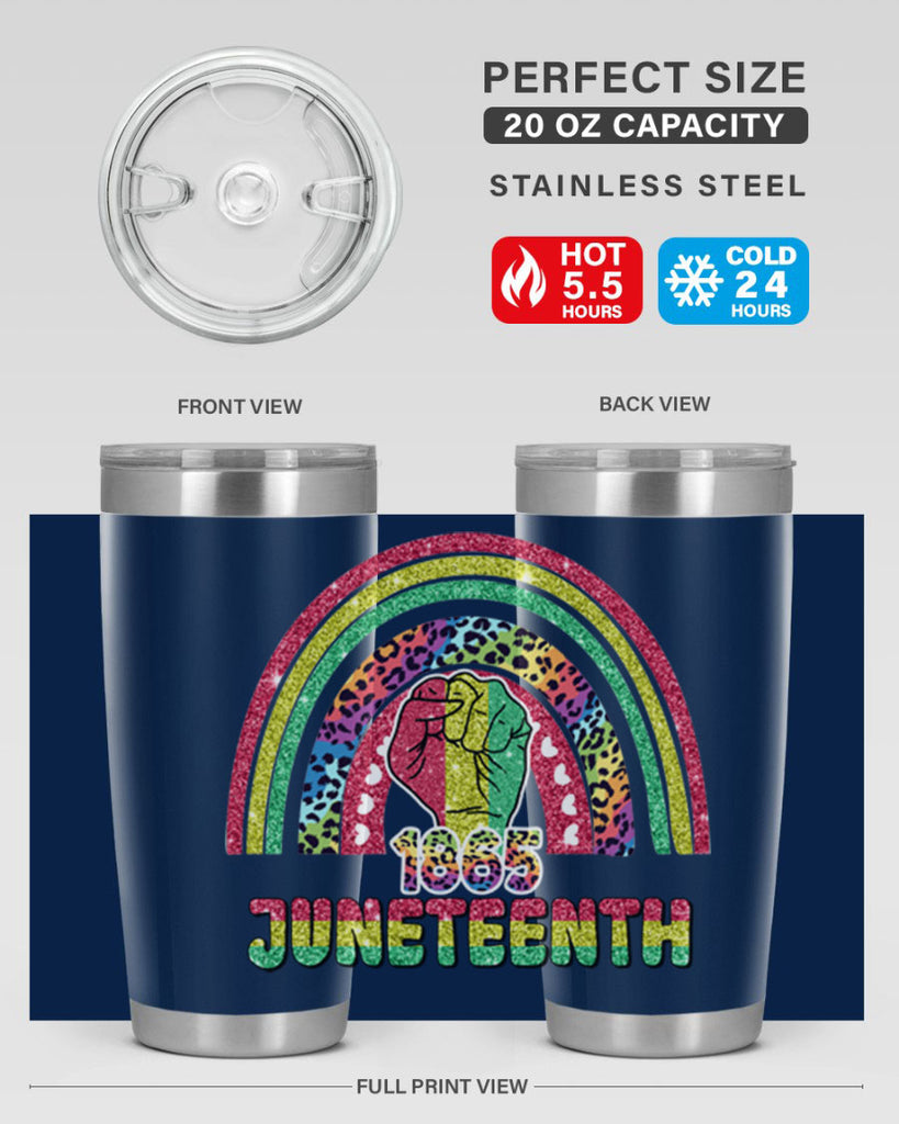 Juneteenth 1865 Rainbow 19#- Juneteenth- tumbler