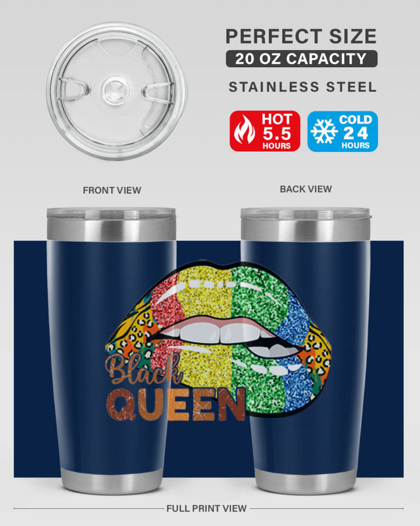Juneteenth Black Queen Sexy Lip Png 35#- Juneteenth- tumbler
