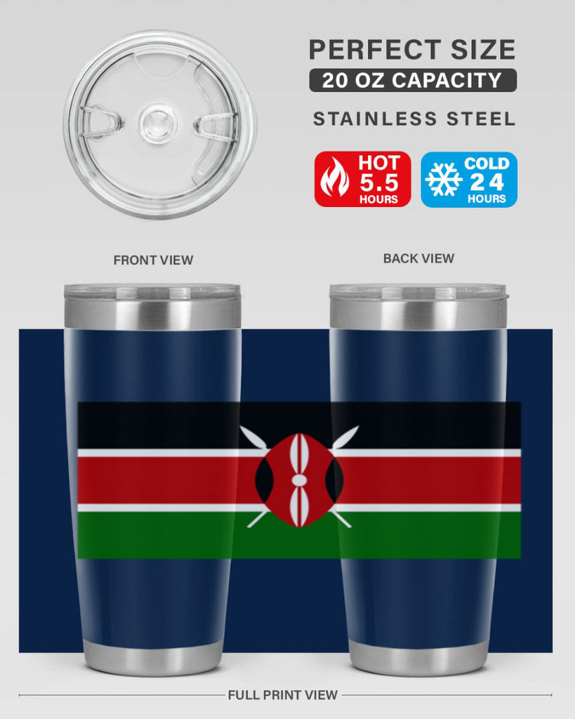 Kenya 110#- world flags- Tumbler