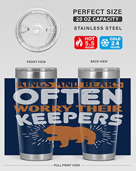 Kings and Bears often worry their Keepers 66#- Bears- Tumbler