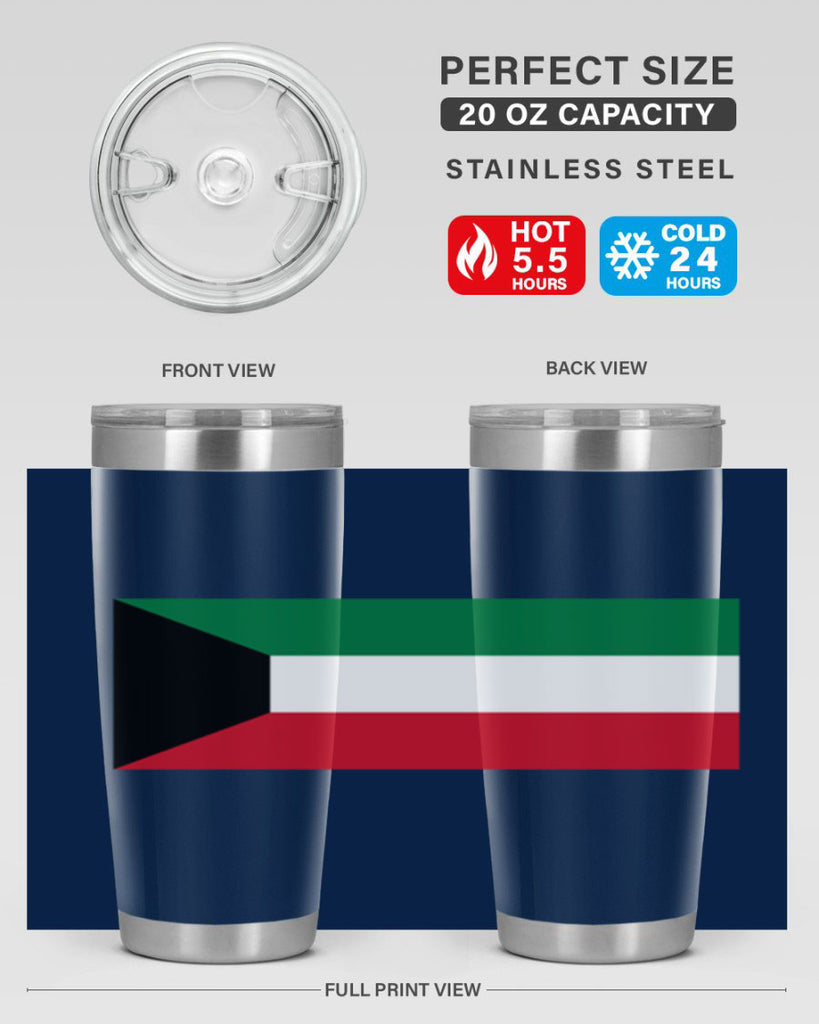 Kuwait 107#- world flags- Tumbler