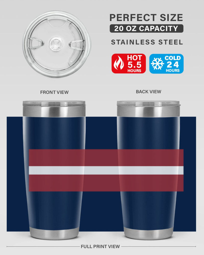 Latvia 104#- world flags- Tumbler