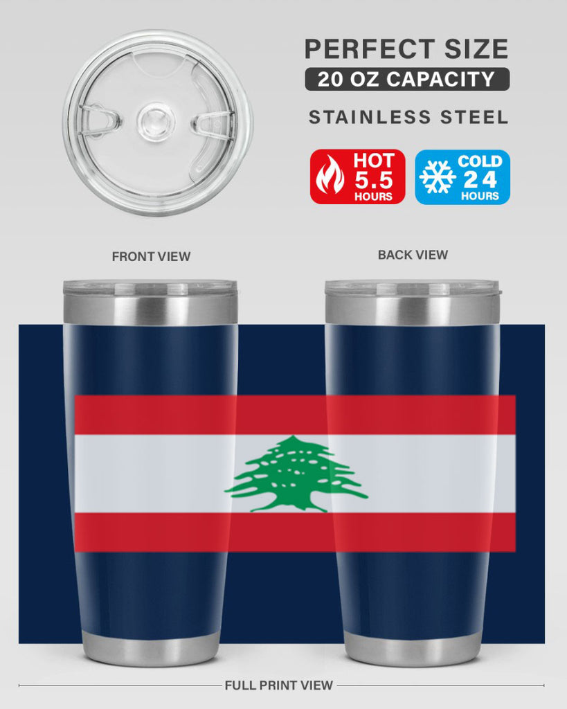 Lebanon 103#- world flags- Tumbler
