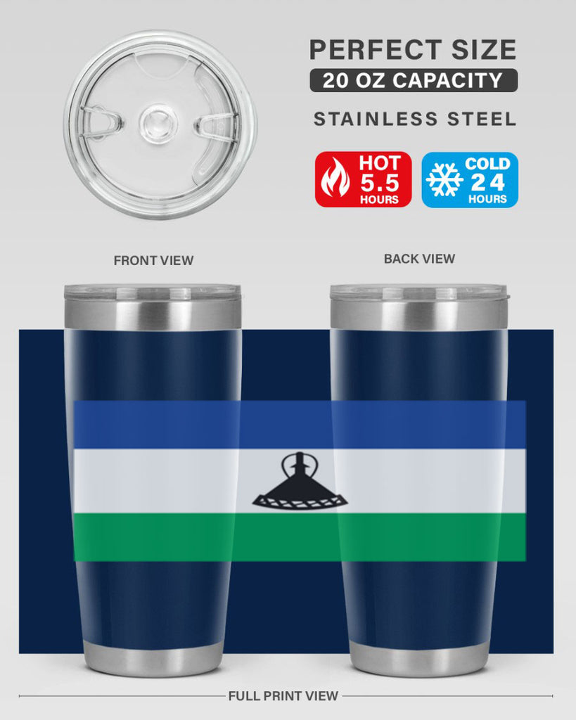 Lesotho 102#- world flags- Tumbler
