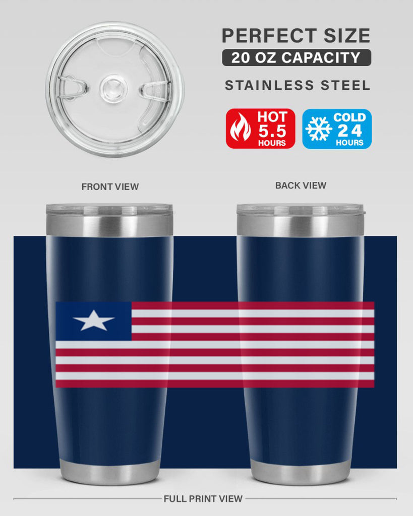 Liberia 101#- world flags- Tumbler