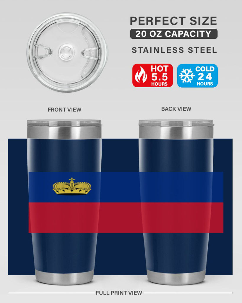 Liechtenstein 99#- world flags- Tumbler
