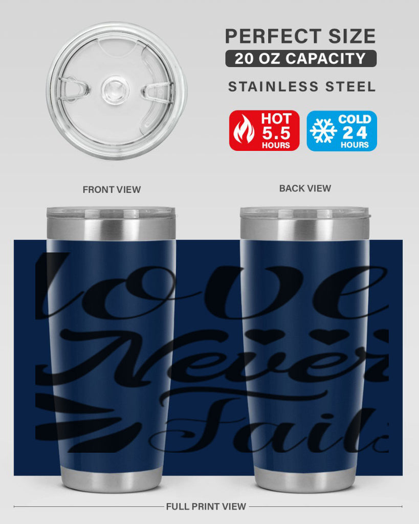 Love Never Fails 316#- winter- Tumbler