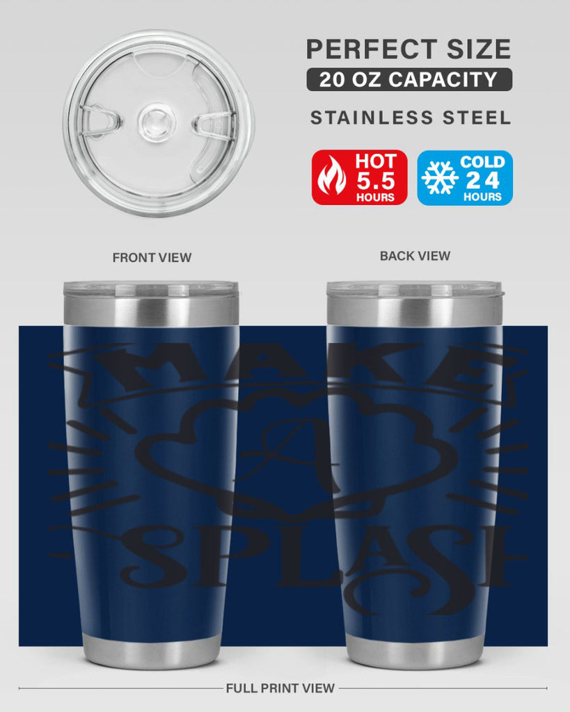 Make a splash 312#- mermaid- Tumbler