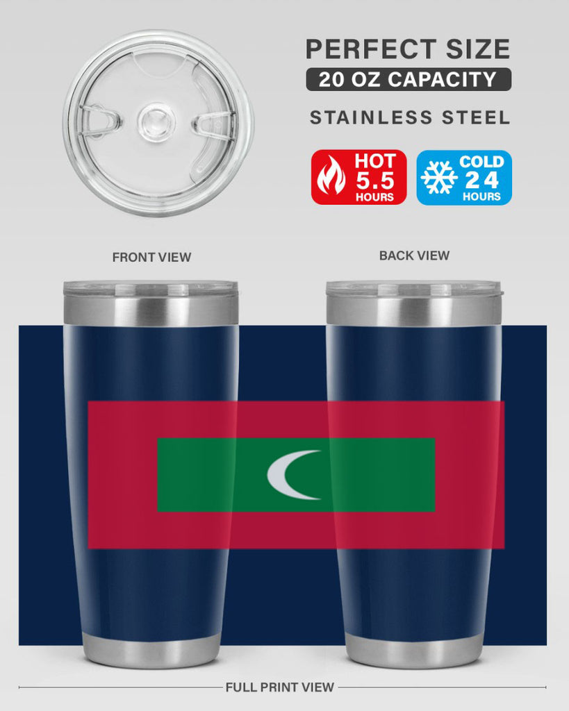 Maldives 93#- world flags- Tumbler