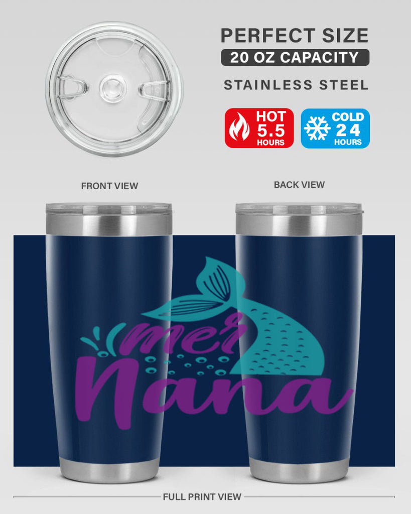 Mer Nana 343#- mermaid- Tumbler