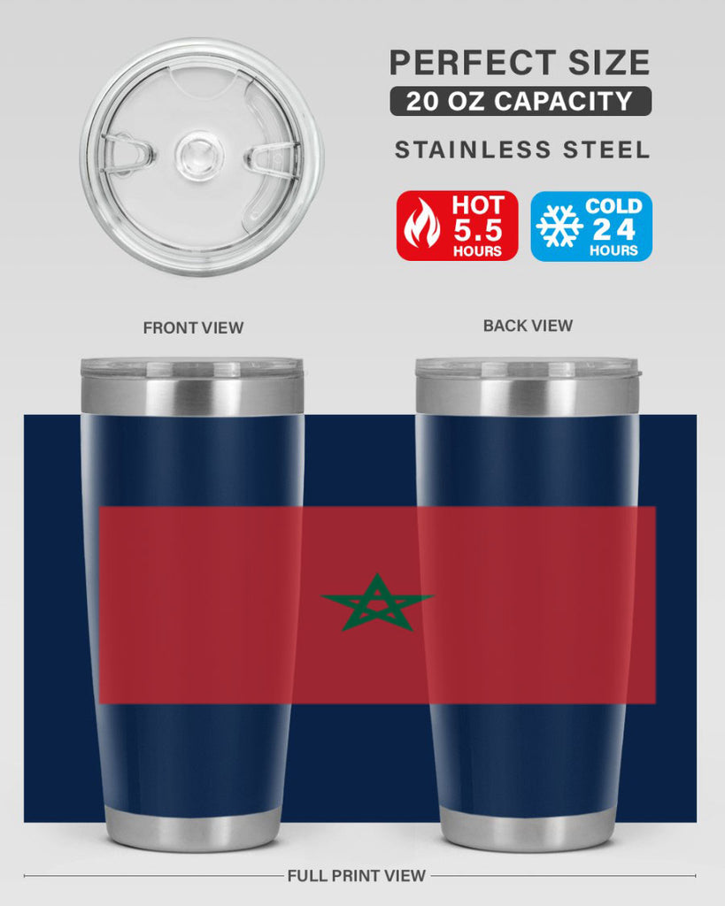 Morocco 81#- world flags- Tumbler