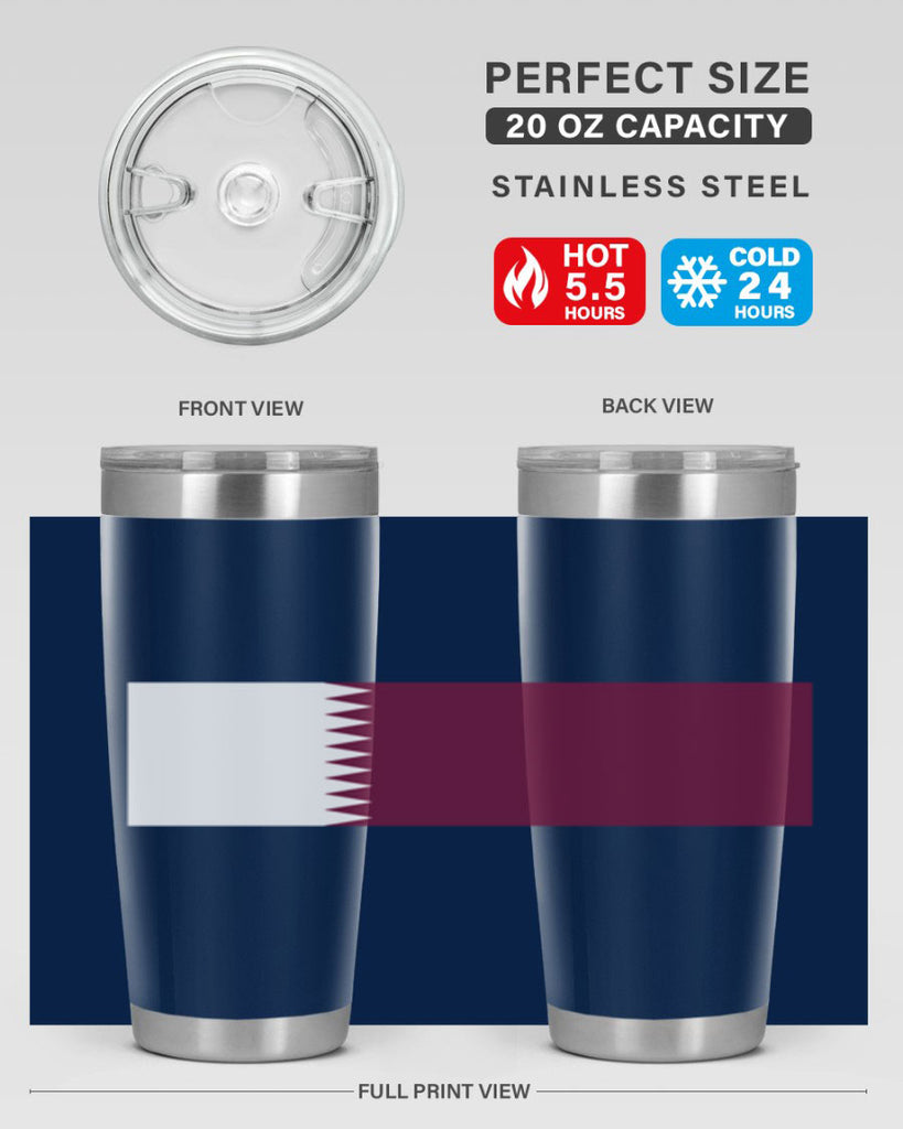 Qatar 56#- world flags- Tumbler