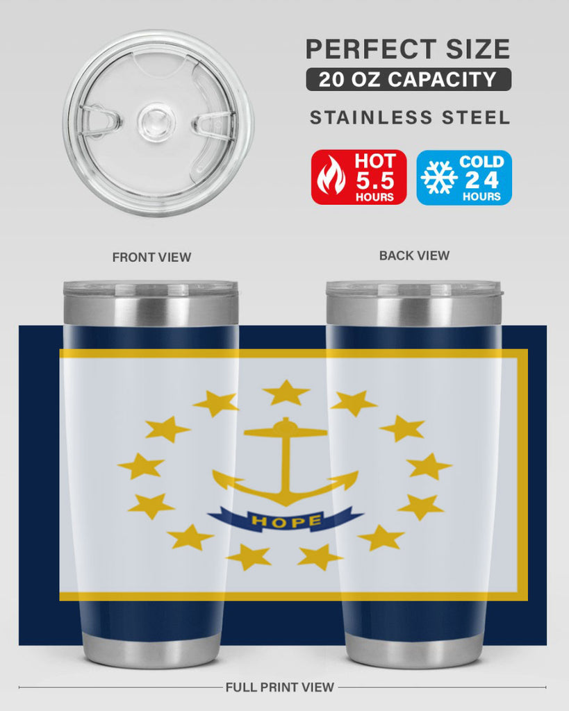 Rhode Island 13#- Us Flags- Tumbler