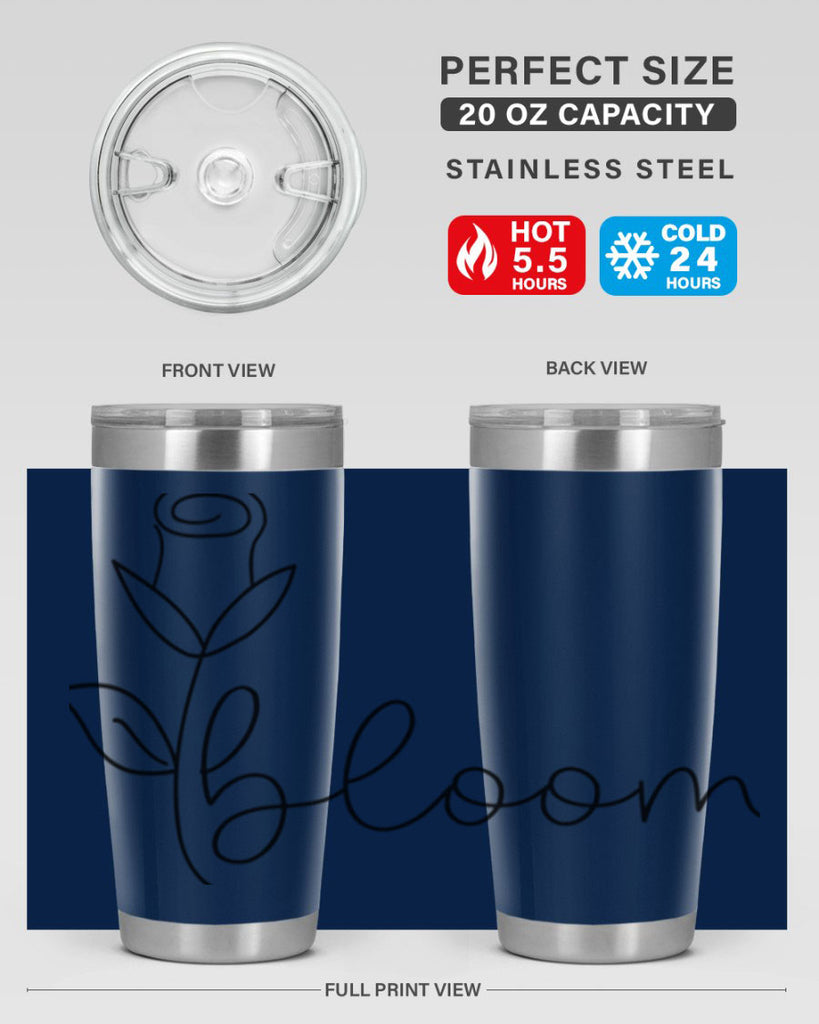 Rosebud line bloom400#- spring- Tumbler