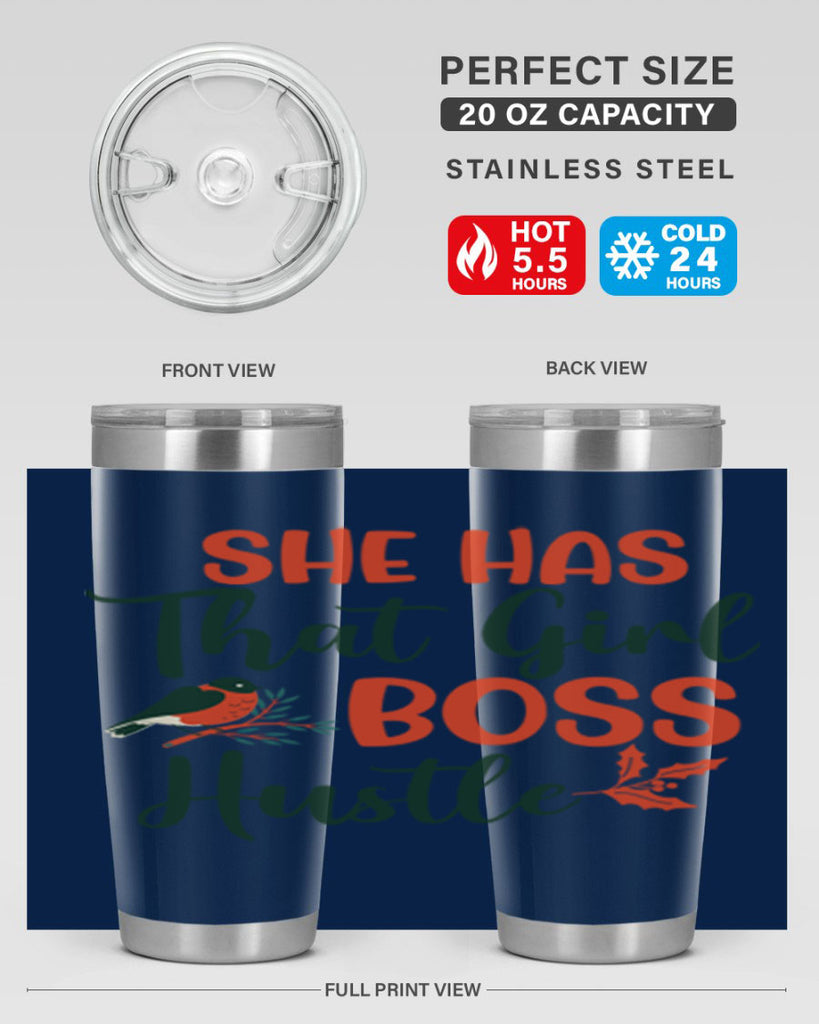 She Has That Girl Boss Hustle 363#- winter- Tumbler