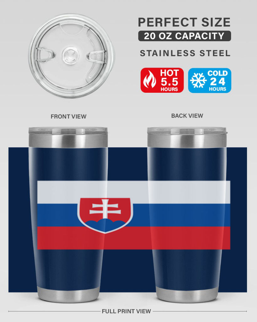 Slovakia 40#- world flags- Tumbler