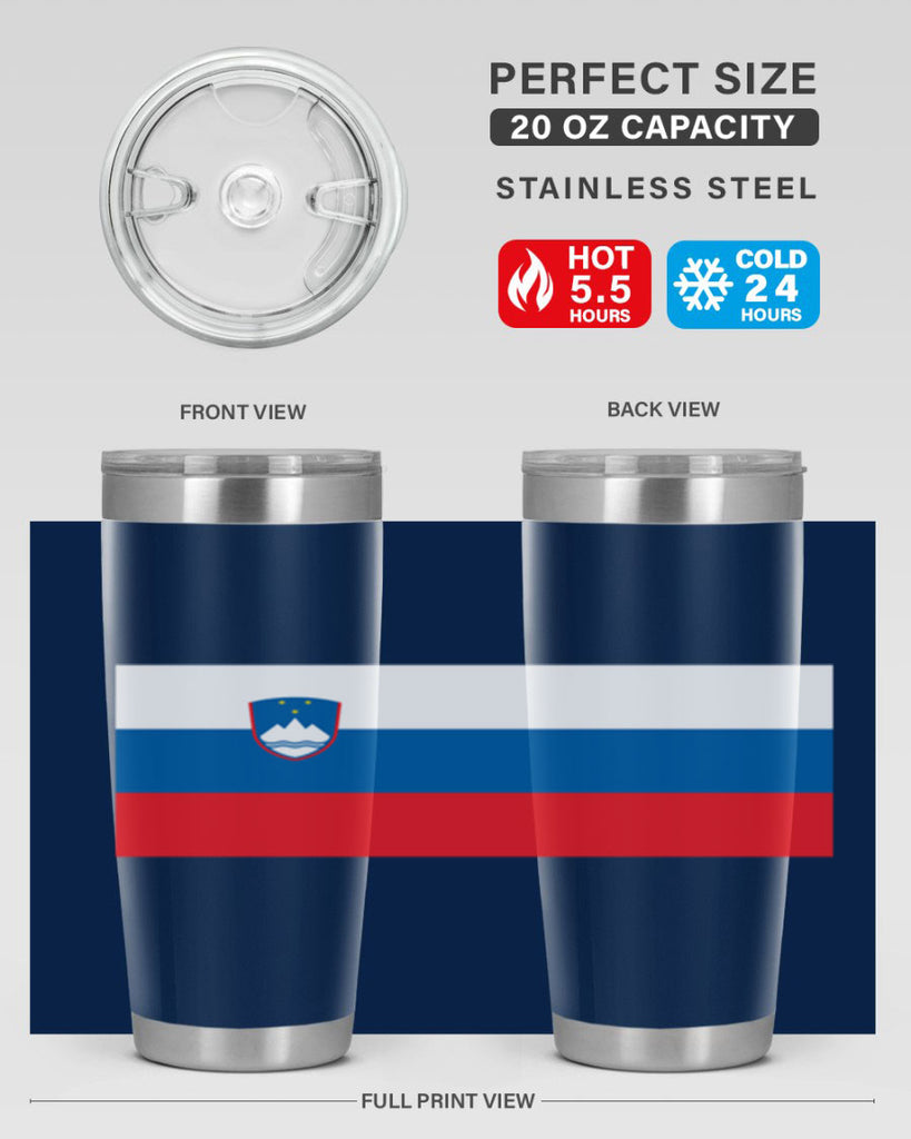 Slovenia 39#- world flags- Tumbler