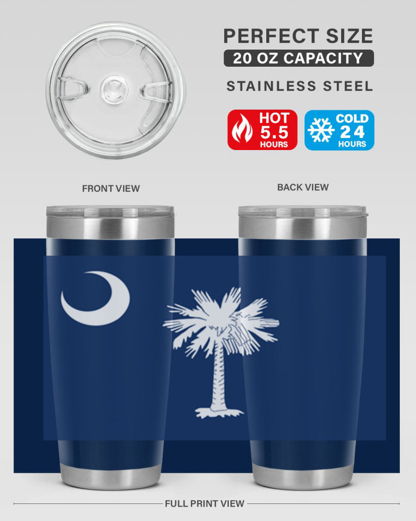 South Carolina 12#- Us Flags- Tumbler