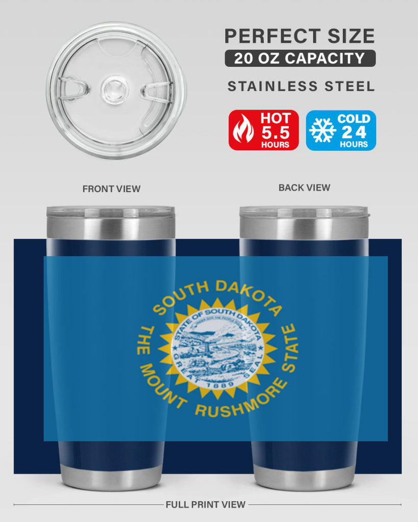 South Dakota 11#- Us Flags- Tumbler