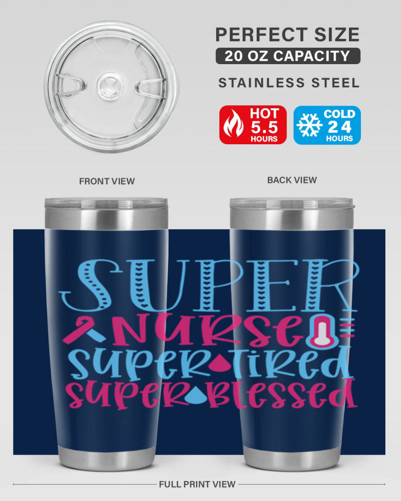 Super Nurse Super Tired Style 346#- nurse- tumbler