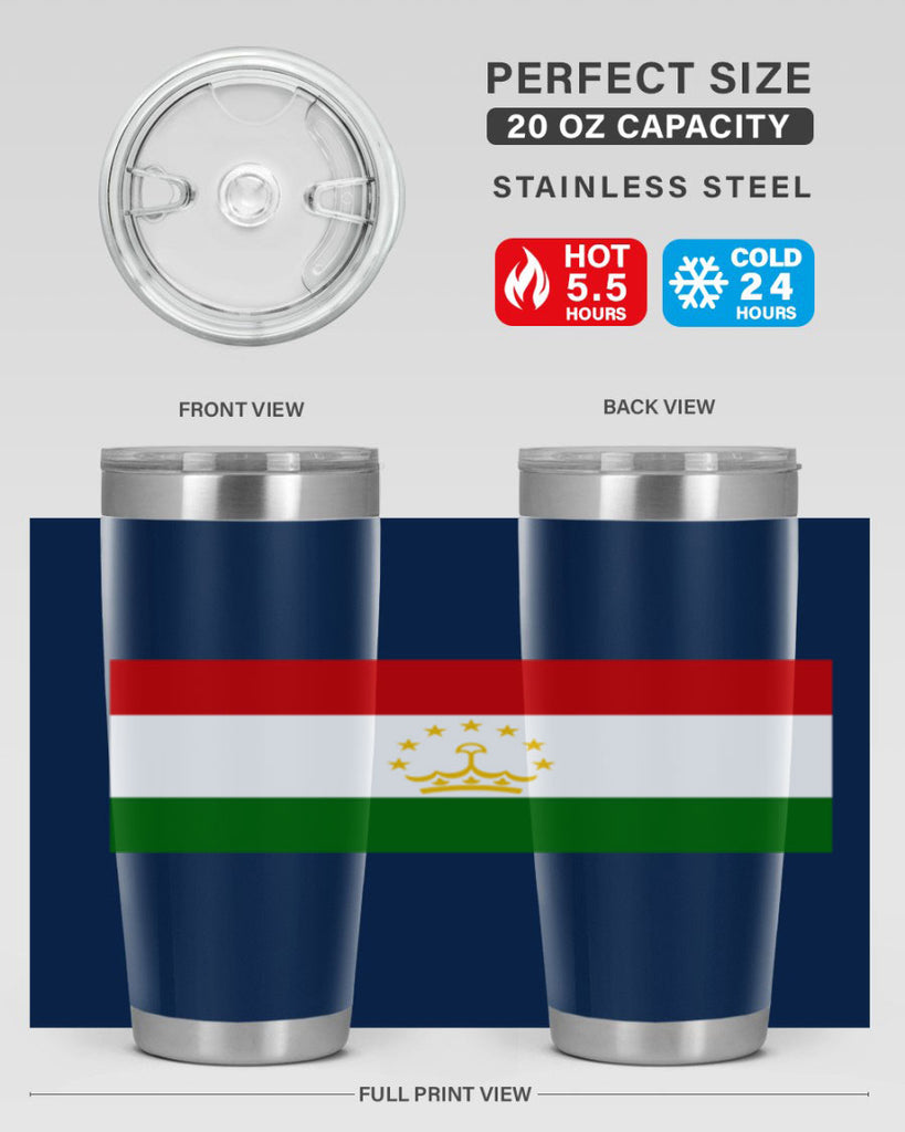 Tajikistan 25#- world flags- Tumbler