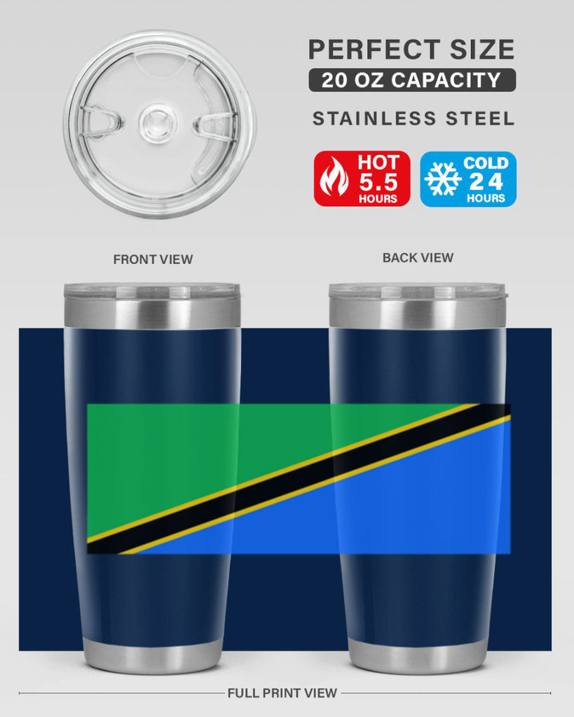 Tanzania 24#- world flags- Tumbler