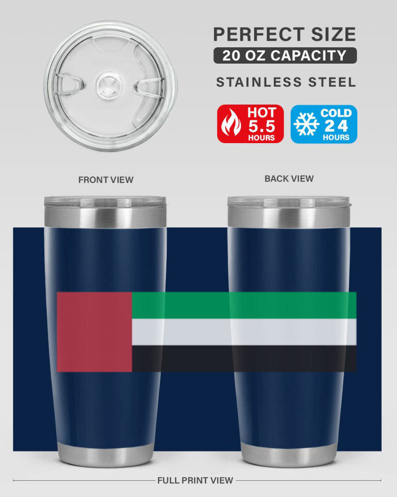 United Arab Emirates 12#- world flags- Tumbler