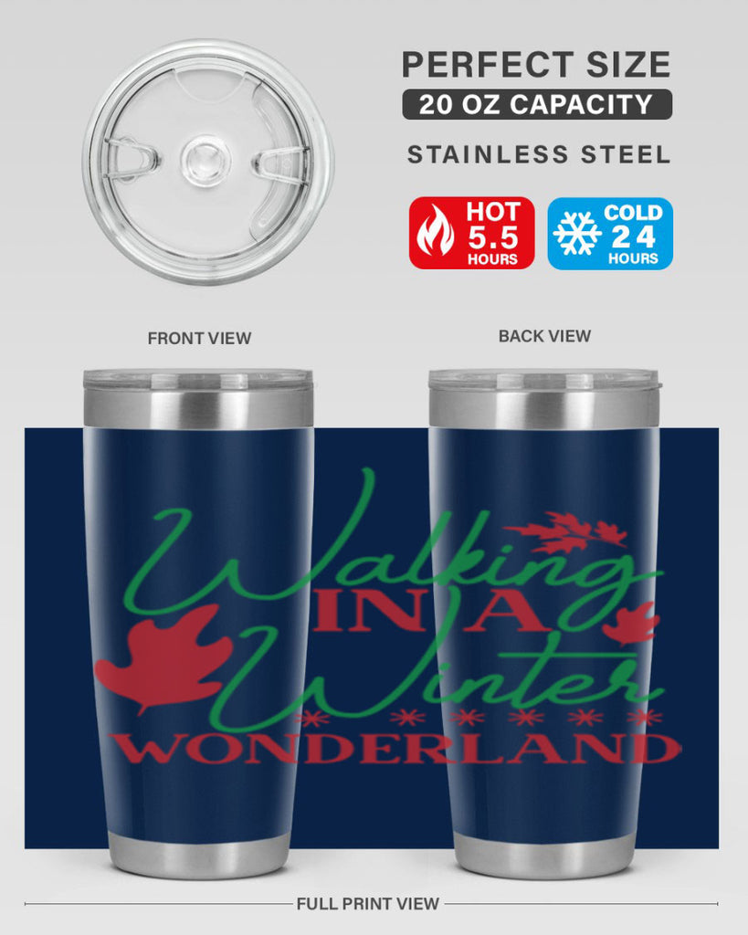 Walking In A Winter Wonderland 438#- winter- Tumbler