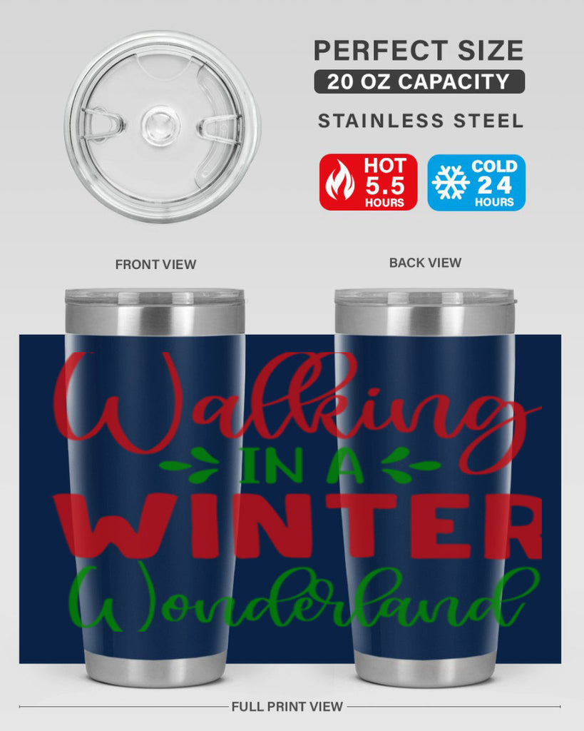 Walking in a Winter Wonderland 436#- winter- Tumbler