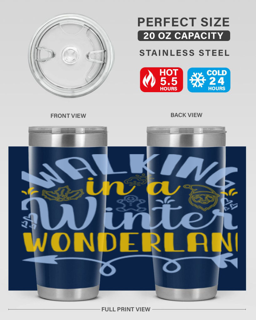 Walking in a winter wonderland440#- winter- Tumbler