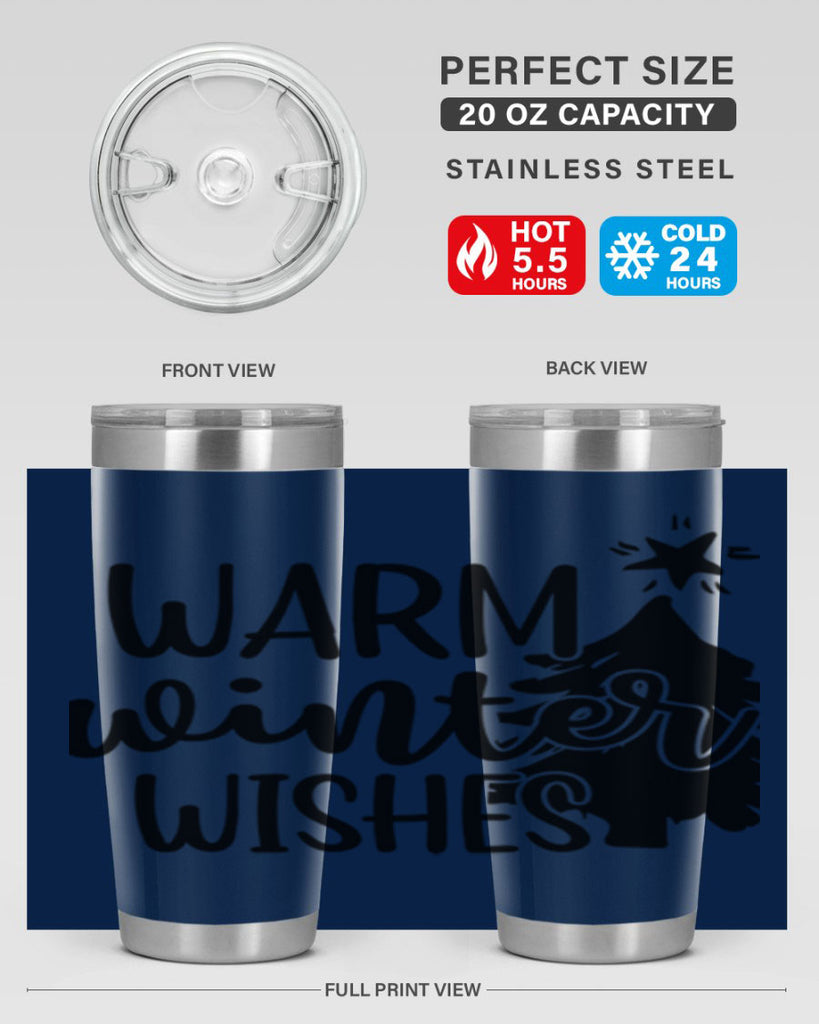 Warm Winter Wishes 451#- winter- Tumbler
