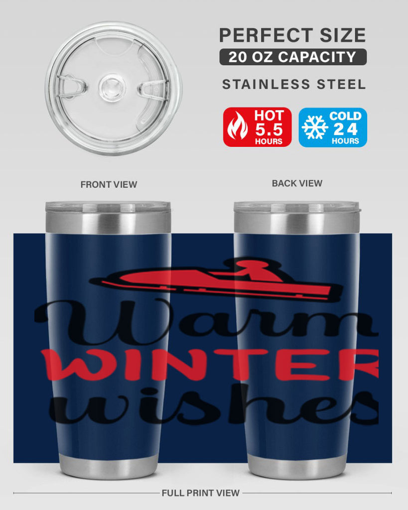 Warm winter wishes 452#- winter- Tumbler