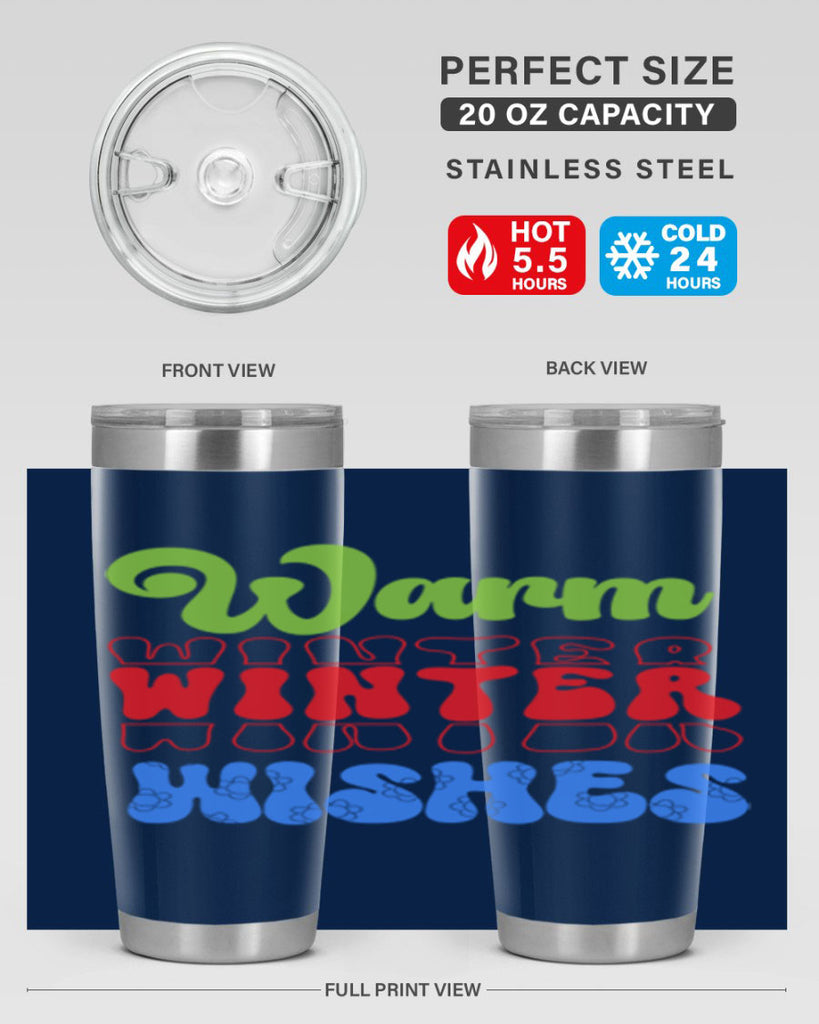 Warm winter wishes 458#- winter- Tumbler