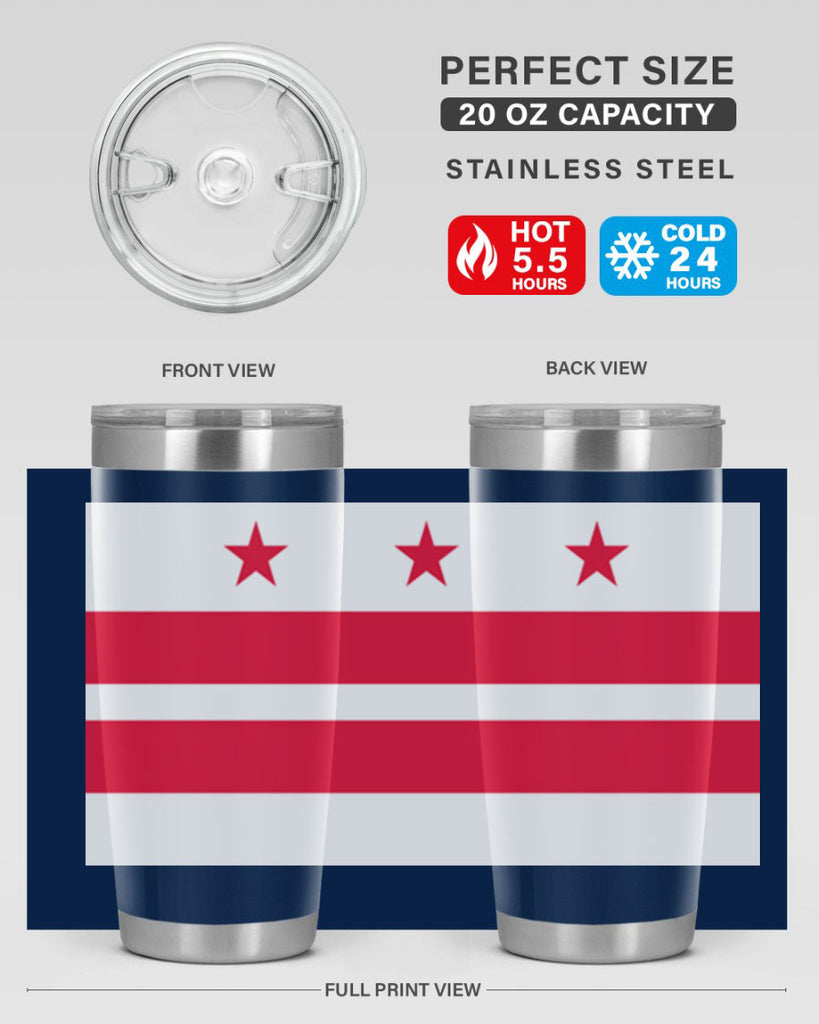 Washington DC 5#- Us Flags- Tumbler
