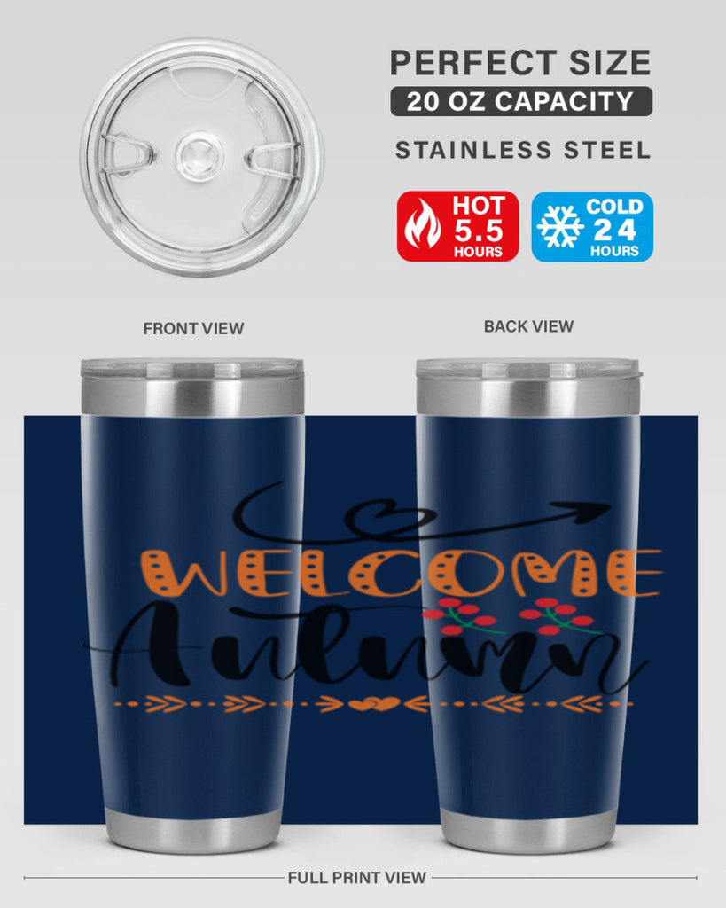 Welcome Autumn 628#- fall- Tumbler