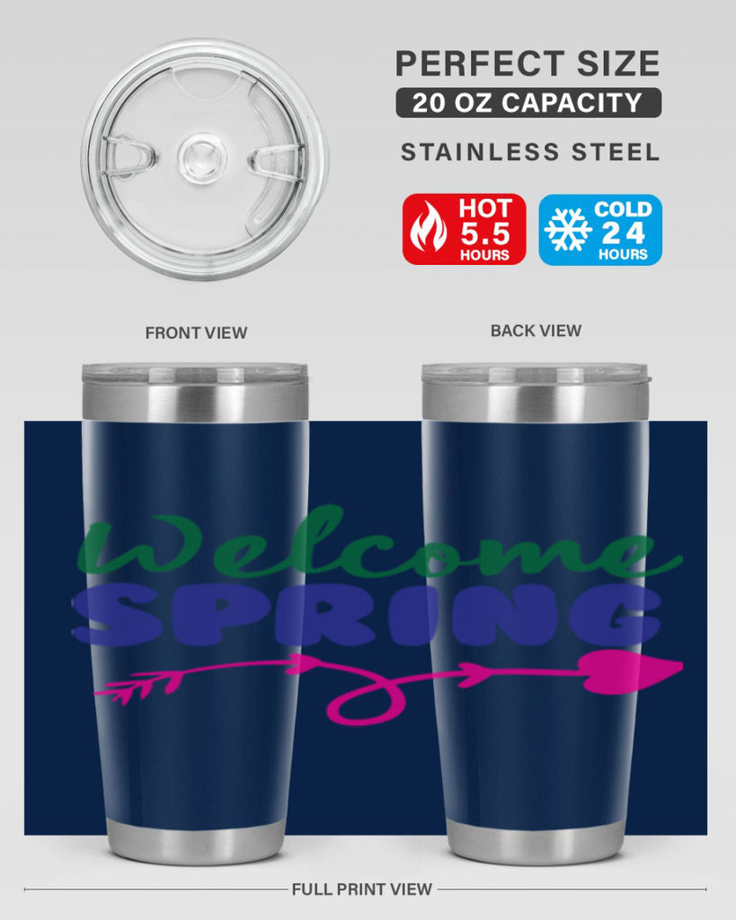 Welcome Spring 581#- spring- Tumbler