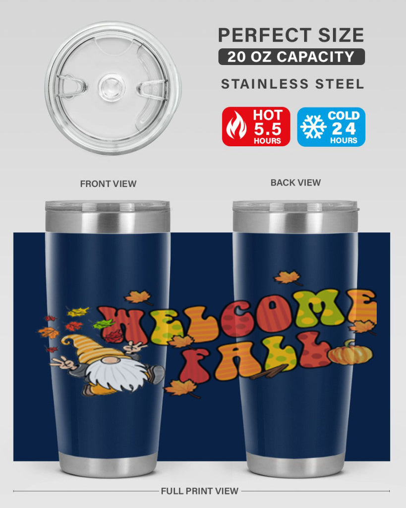 WelcomeFallGnome 637#- fall- Tumbler
