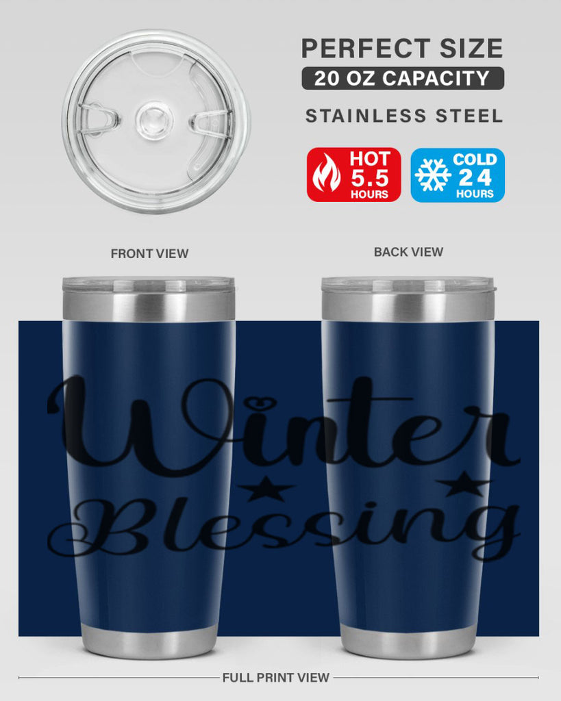 Winter Blessing 484#- winter- Tumbler